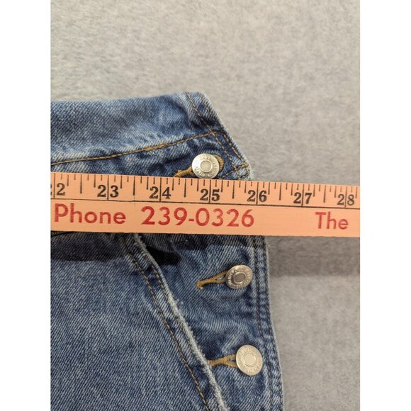 Old Navy Overalls Womens 26 Blue Denim Bib Carpenter Pockets 100% Cotton - Picture 6 of 16